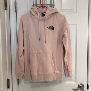 The North Face Womens Pink Box Logo Hoodie Breast Cancer Awareness Pullover